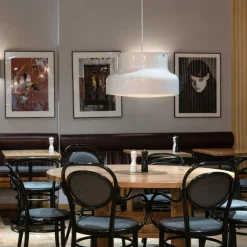 Taklampa Bumling 40cm Vit