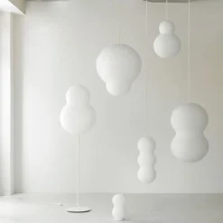 Taklampa Puff Twist vit