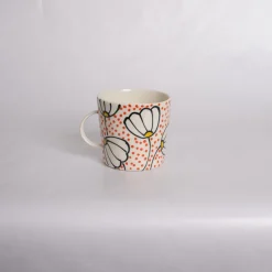 Tekopp 40 ml Prästkrage orange prick