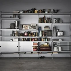 Tidskriftshylla Trä 78x30 grå