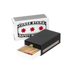 Tändsticksfodral Three Star Svart