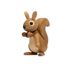 Träfigur Hazel Ekorre 11,5 cm Ek