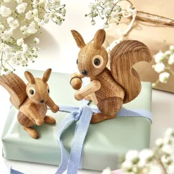 Träfigur Hazel Ekorre 11,5 cm Ek