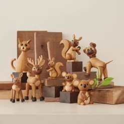 Träfigur Hazel Ekorre 11,5 cm Ek