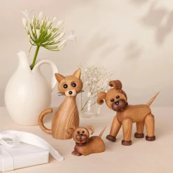 Träfigur Lucky The Cat 15,9 cm Ek