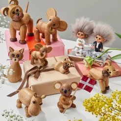 Träfigur Lucky The Cat 15,9 cm Ek