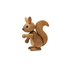 Träfigur Peanut Ekorrunge 8,5 cm Ek