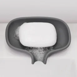 Tvålfat Flow silikon grå