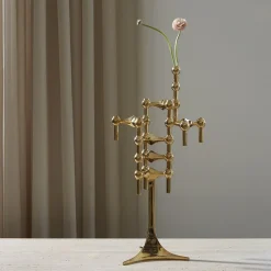 Vas Stoff Nagel Mässing