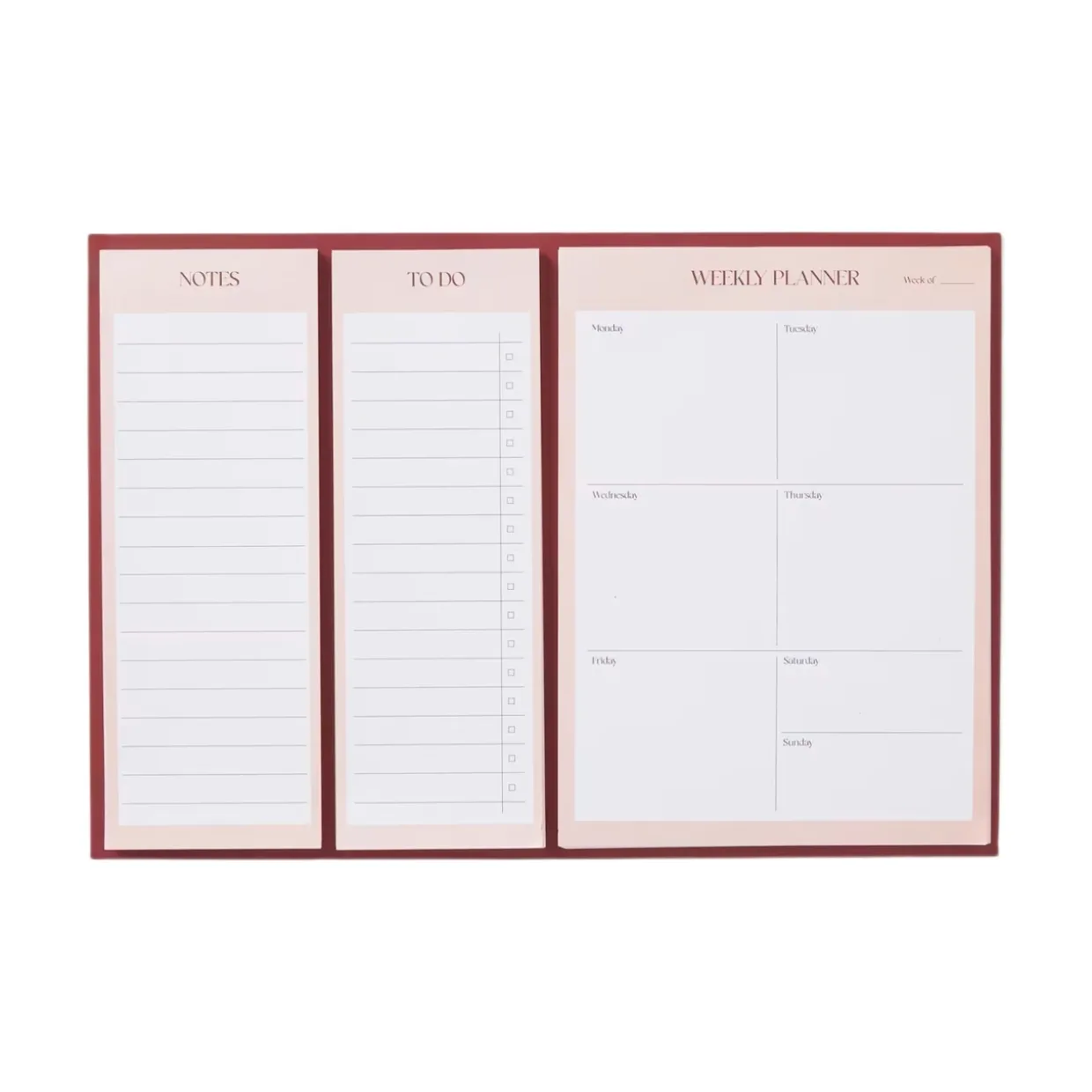 Veckoplanerare Set KIT Rosa