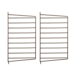 Väggavel 50x30 2-p brun