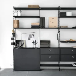 Väggavel 75x20 2-p svart