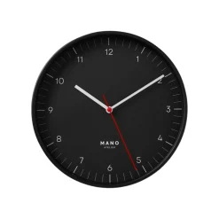 Väggklocka Mano 20 cm Svart
