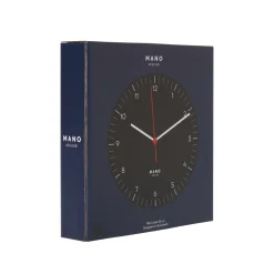 Väggklocka Mano 20 cm Svart