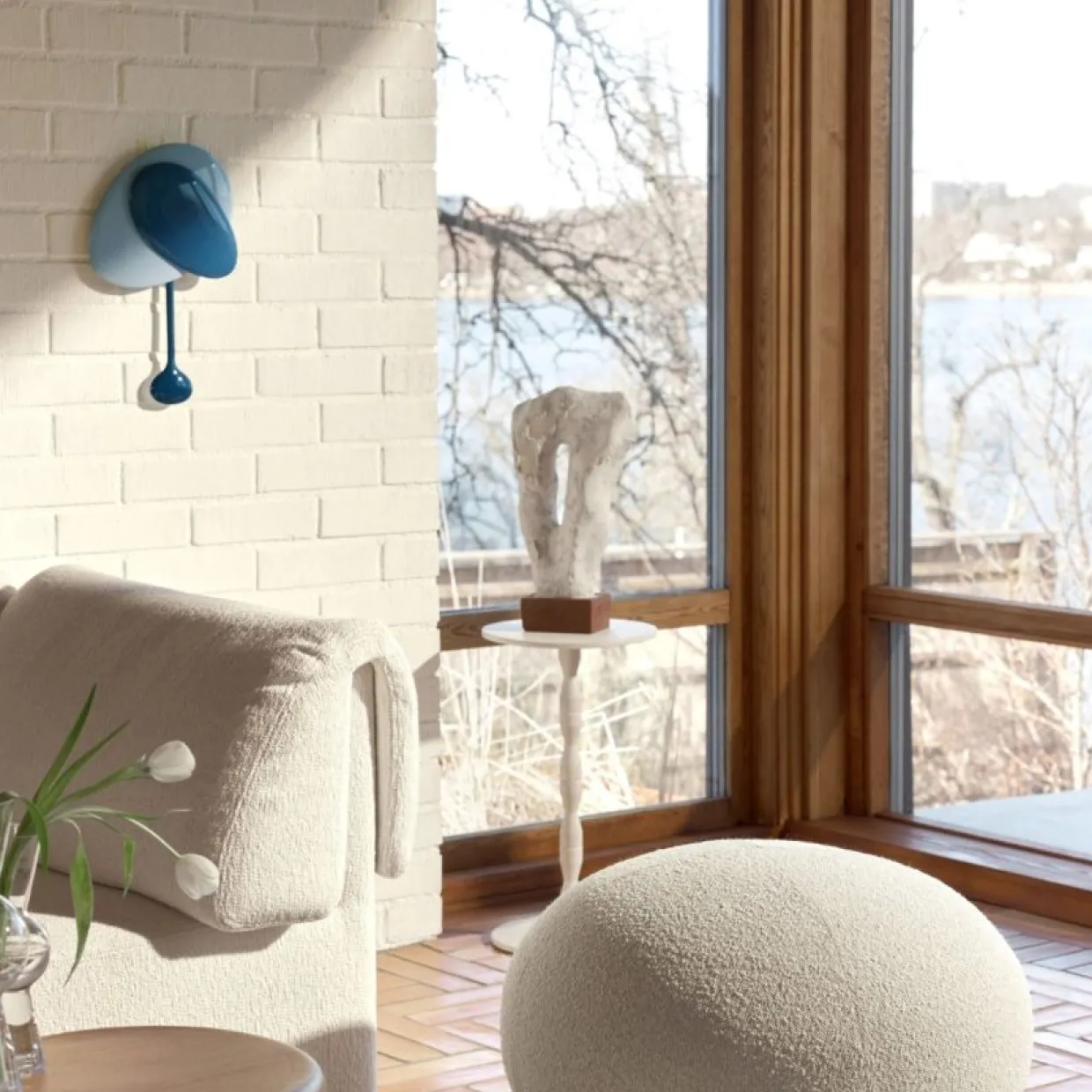 Väggklocka Mellow Blå