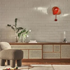 Väggklocka Mellow Röd