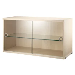 Vitrinskåp 78x30x42 ask