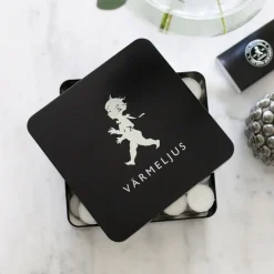 Värmeljuslåda Solstickan Svart