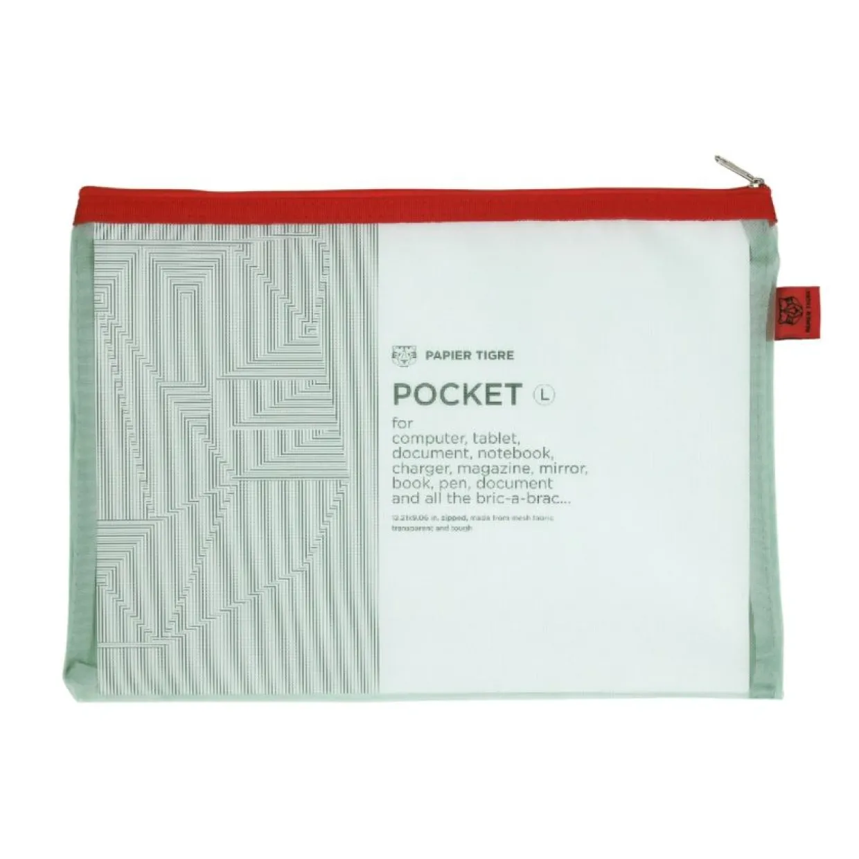 Väska nät L Grön/Röd